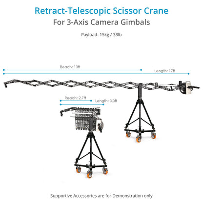 Proaim Powermatic Scissor 17ft Telescopic Camera Jib Crane